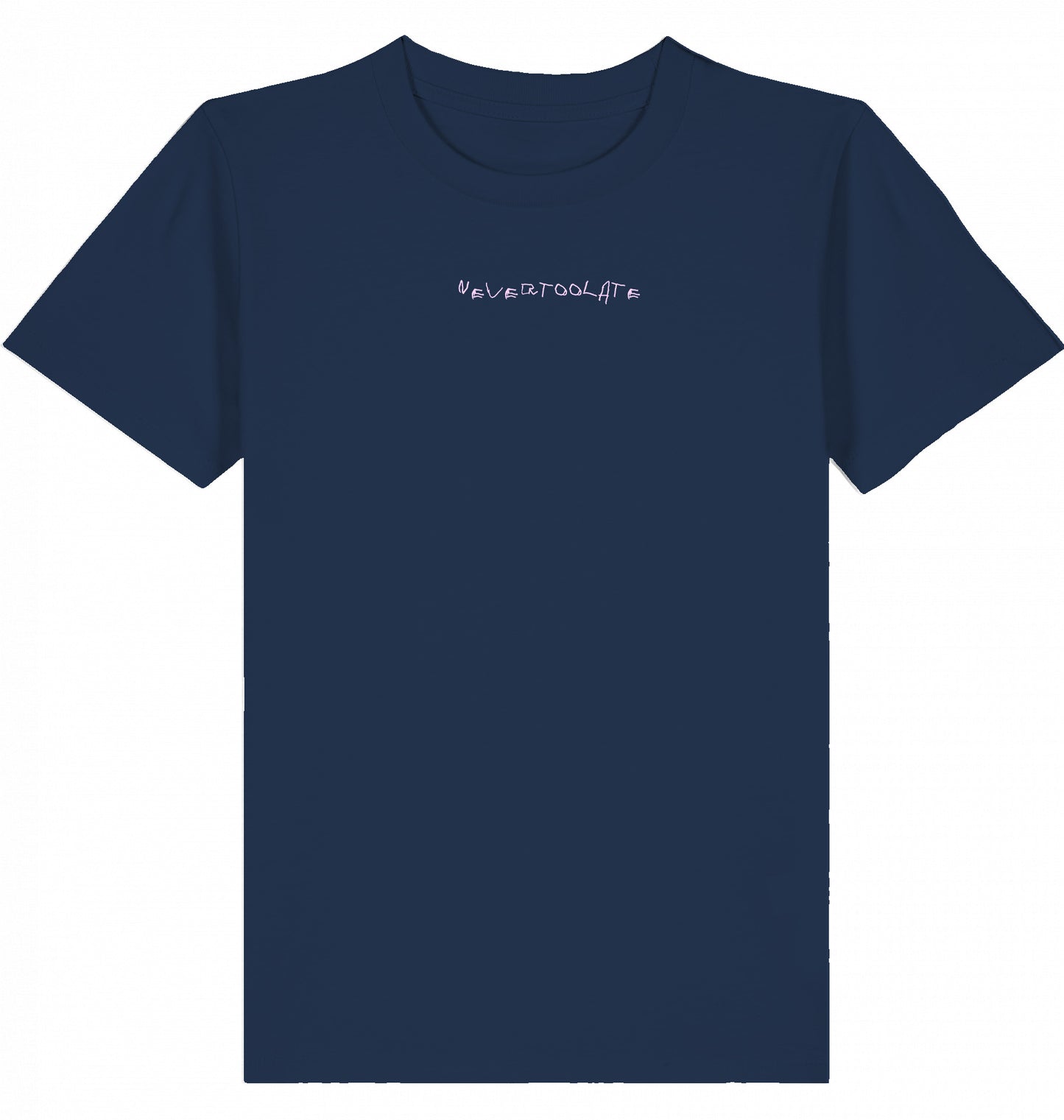 kinder t-shirt aus 100 % bio-baumwolle in blau, plastikfrei & fair produziert