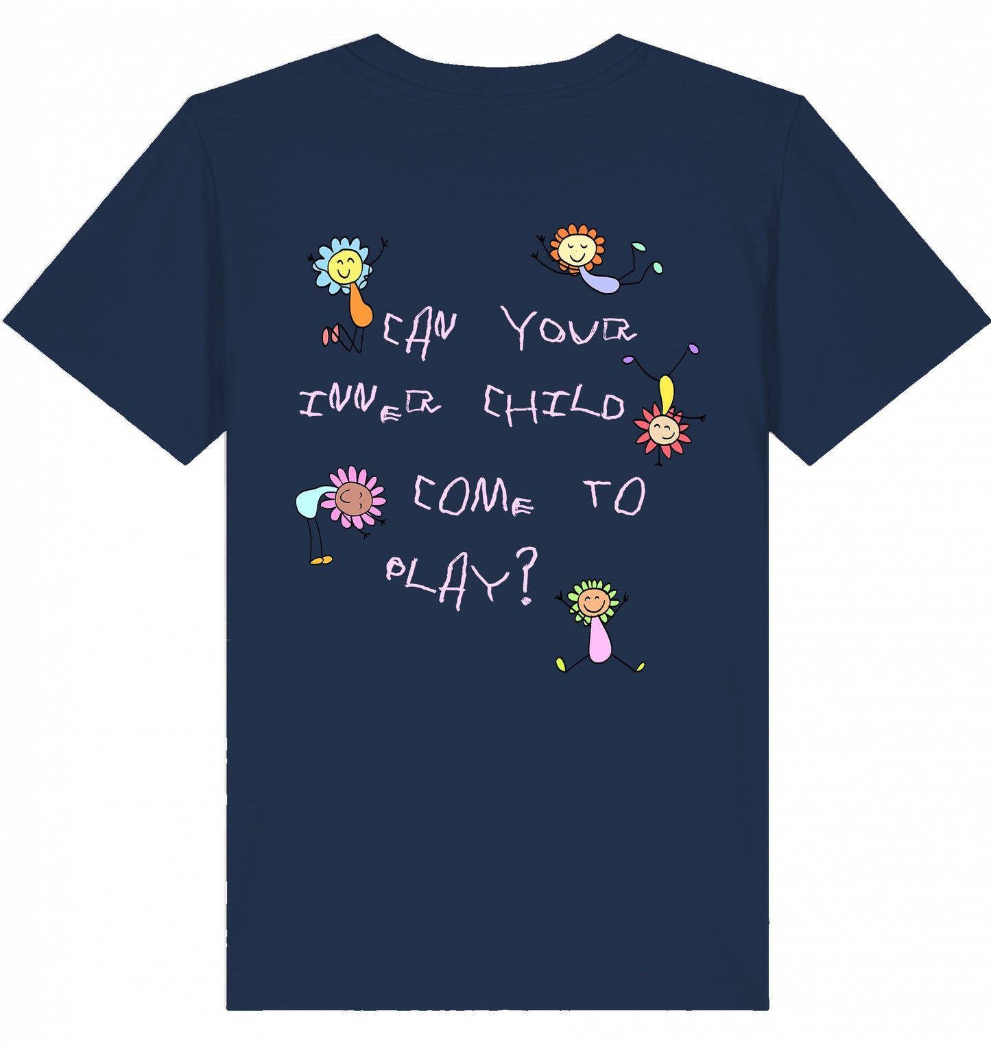 kinder t-shirt aus 100 % bio-baumwolle in blau, plastikfrei & fair produziert
