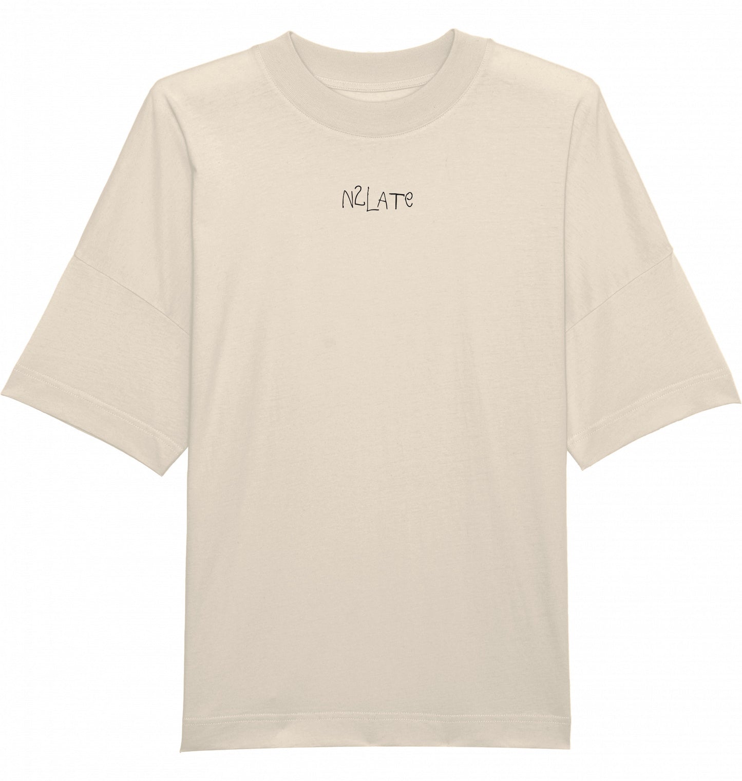 fair fashion t-shirt aus gots-zertifizierter bio-baumwolle in beige, plastikfrei versendet