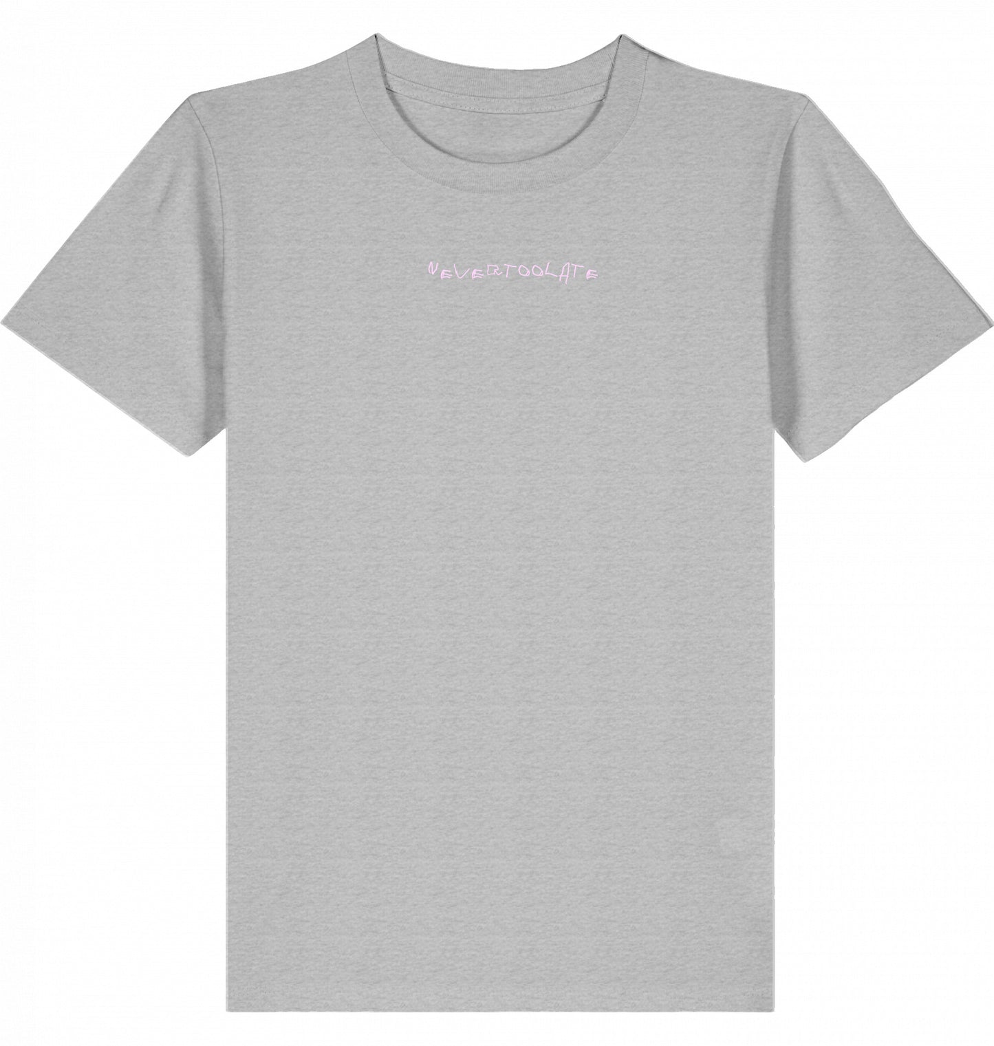 nachhaltige kindermode: fair produziertes t-shirt aus bio-baumwolle in grau