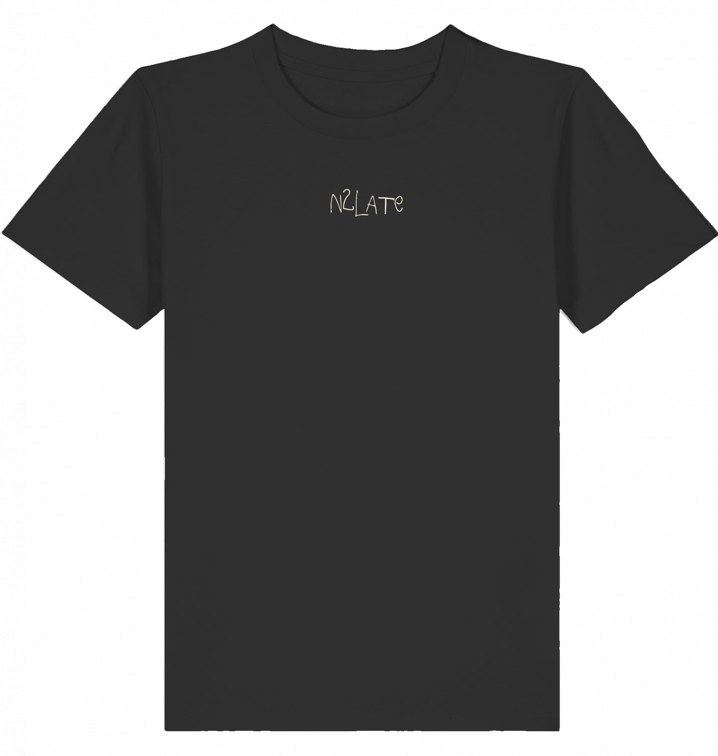 nachhaltiges kinder t-shirt aus 100 % bio-baumwolle in schwarz, fair & vegan