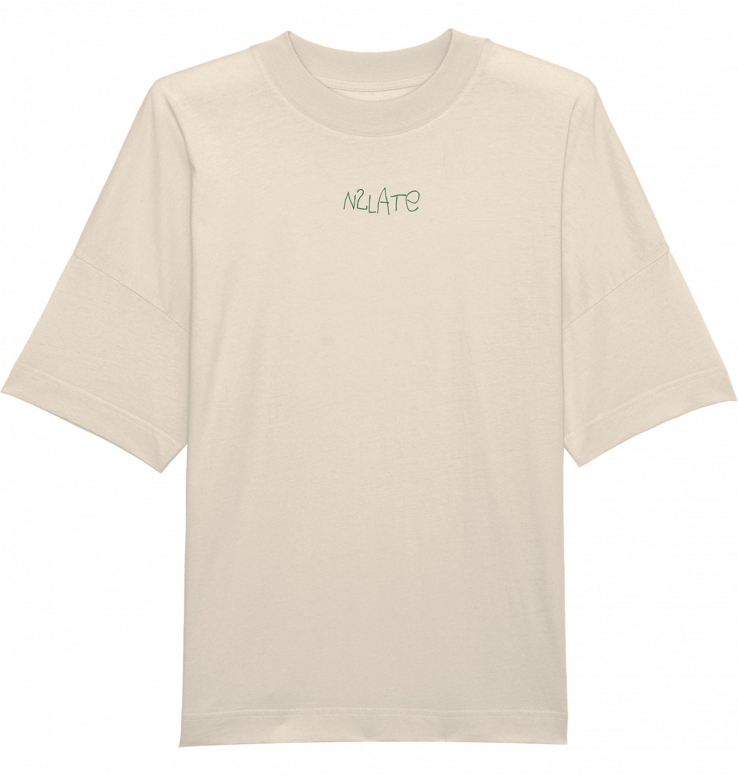 slow fashion t-shirt aus 100 % bio-baumwolle in beige, unisex & vegan