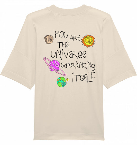 fair fashion t-shirt aus gots-zertifizierter bio-baumwolle in beige, plastikfrei versendet