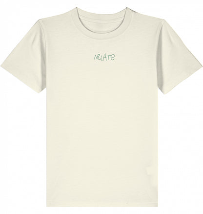 nachhaltige kindermode: bio t-shirt aus 100 % bio-baumwolle in beige