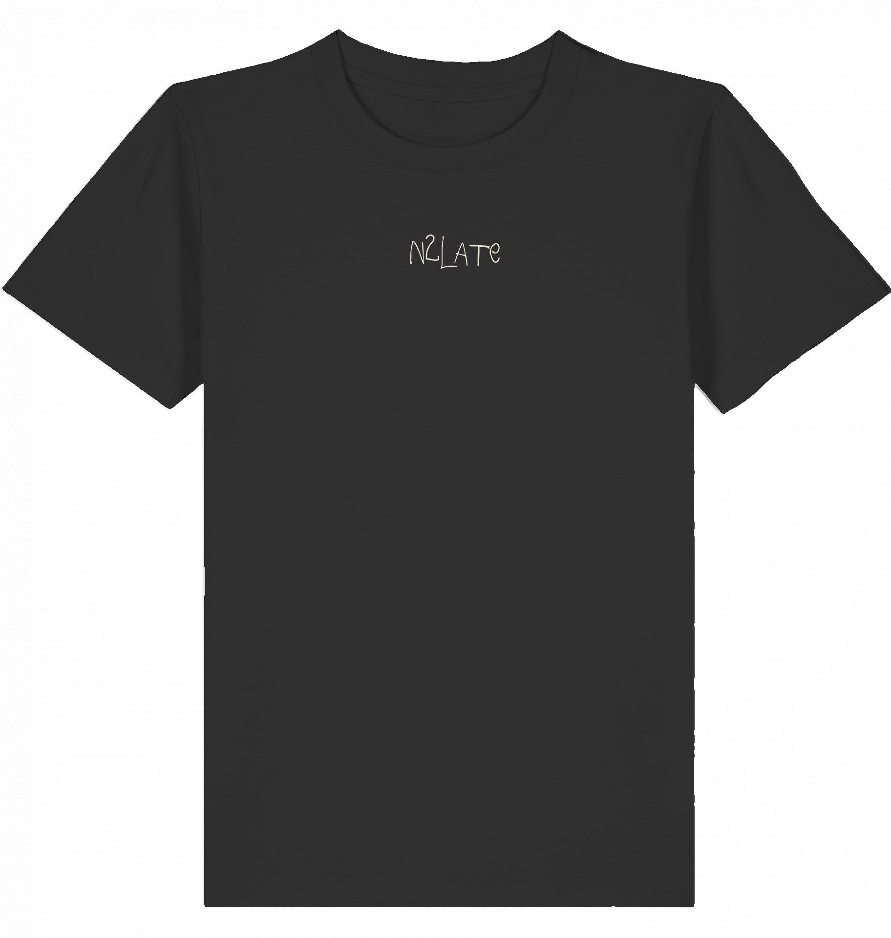 nachhaltiges kinder t-shirt aus 100 % bio-baumwolle in schwarz, fair & vegan