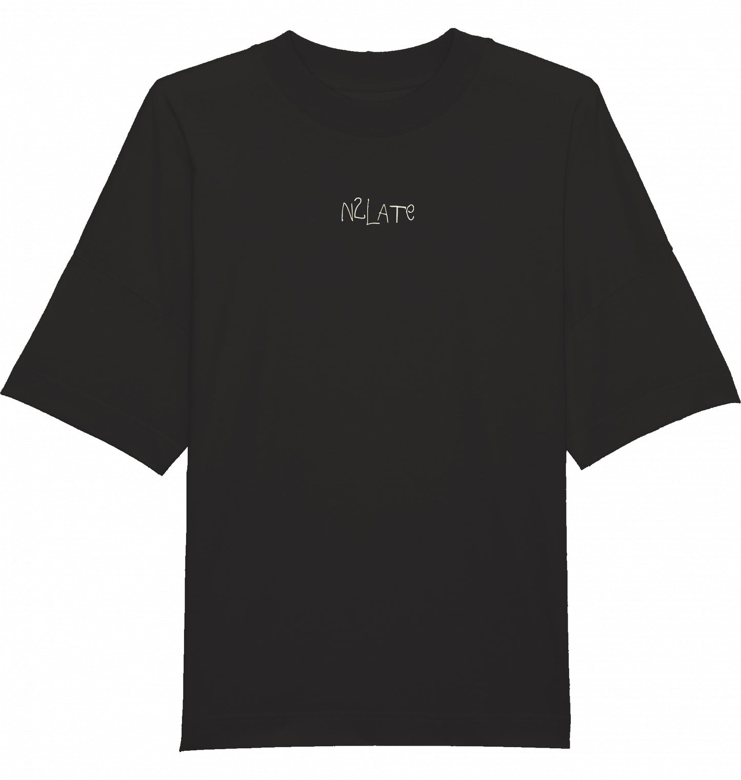 nachhaltiges unisex t-shirt aus 100 % bio-baumwolle in schwarz, oversized & fairwear-zertifiziert