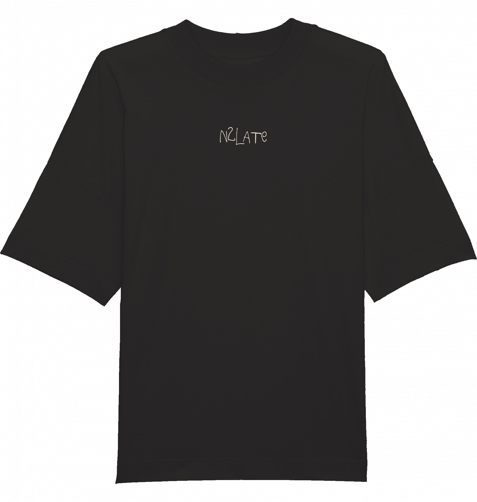 nachhaltiges unisex t-shirt aus 100 % bio-baumwolle in schwarz, oversized & fairwear-zertifiziert